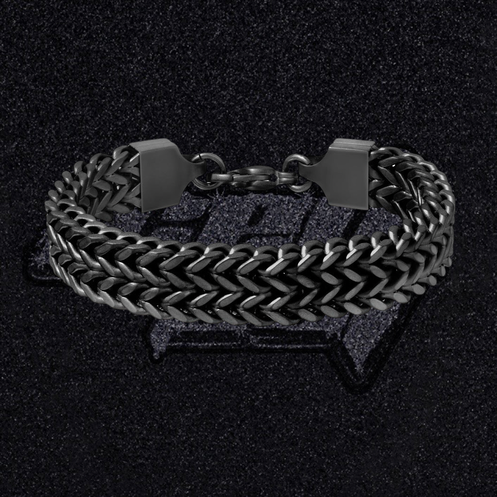Tvöfalt keðju armband