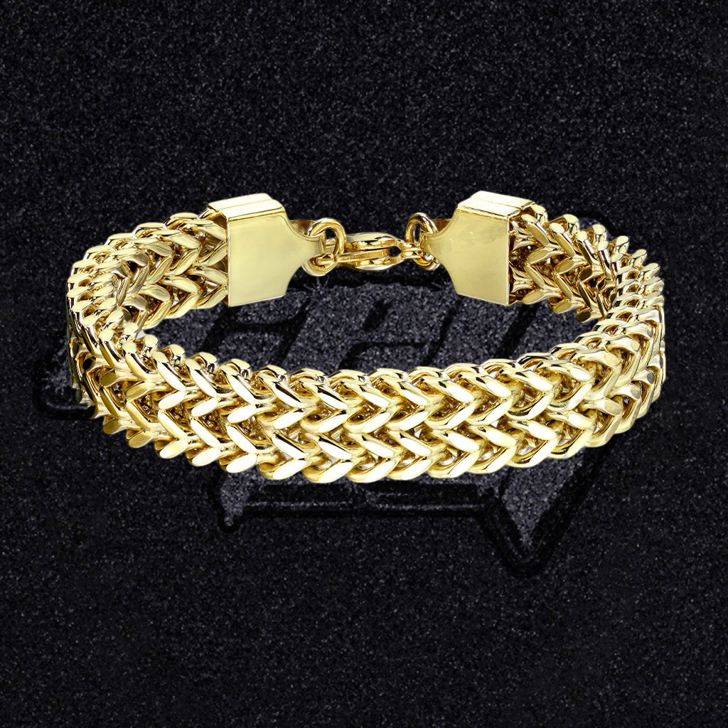 Tvöfalt keðju armband