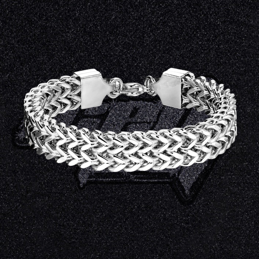 Tvöfalt keðju armband