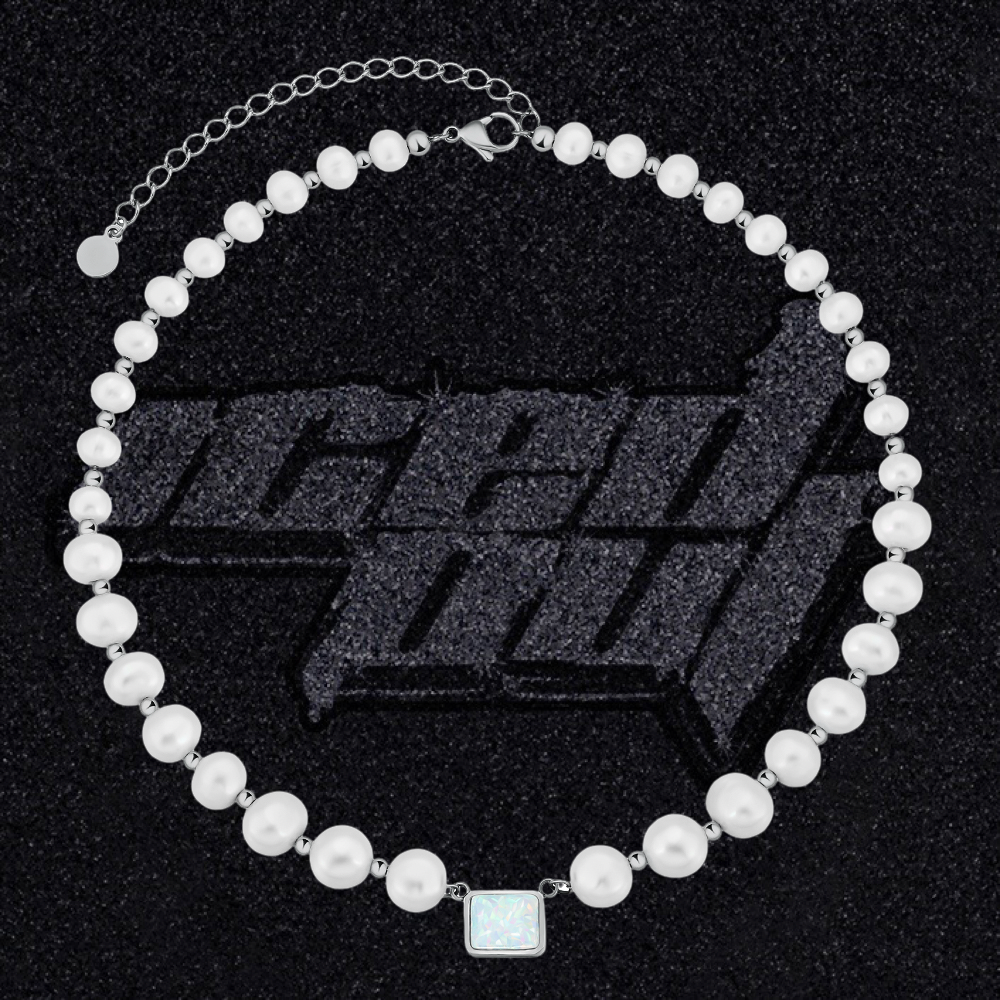 Perlu keðja 8mm með opal