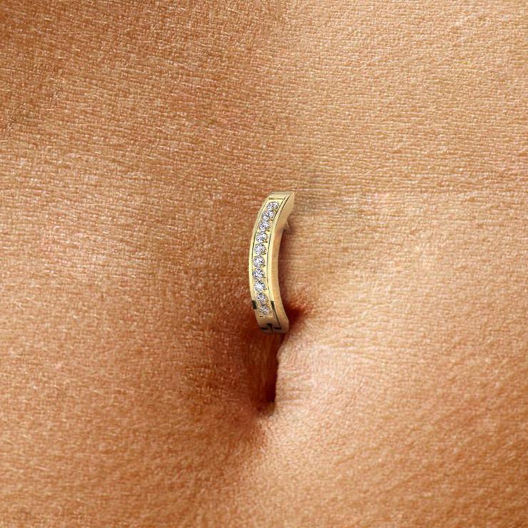 Floragato - Titanium naflahringur