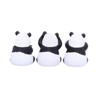 Three Wise Pandas Bear Ornaments